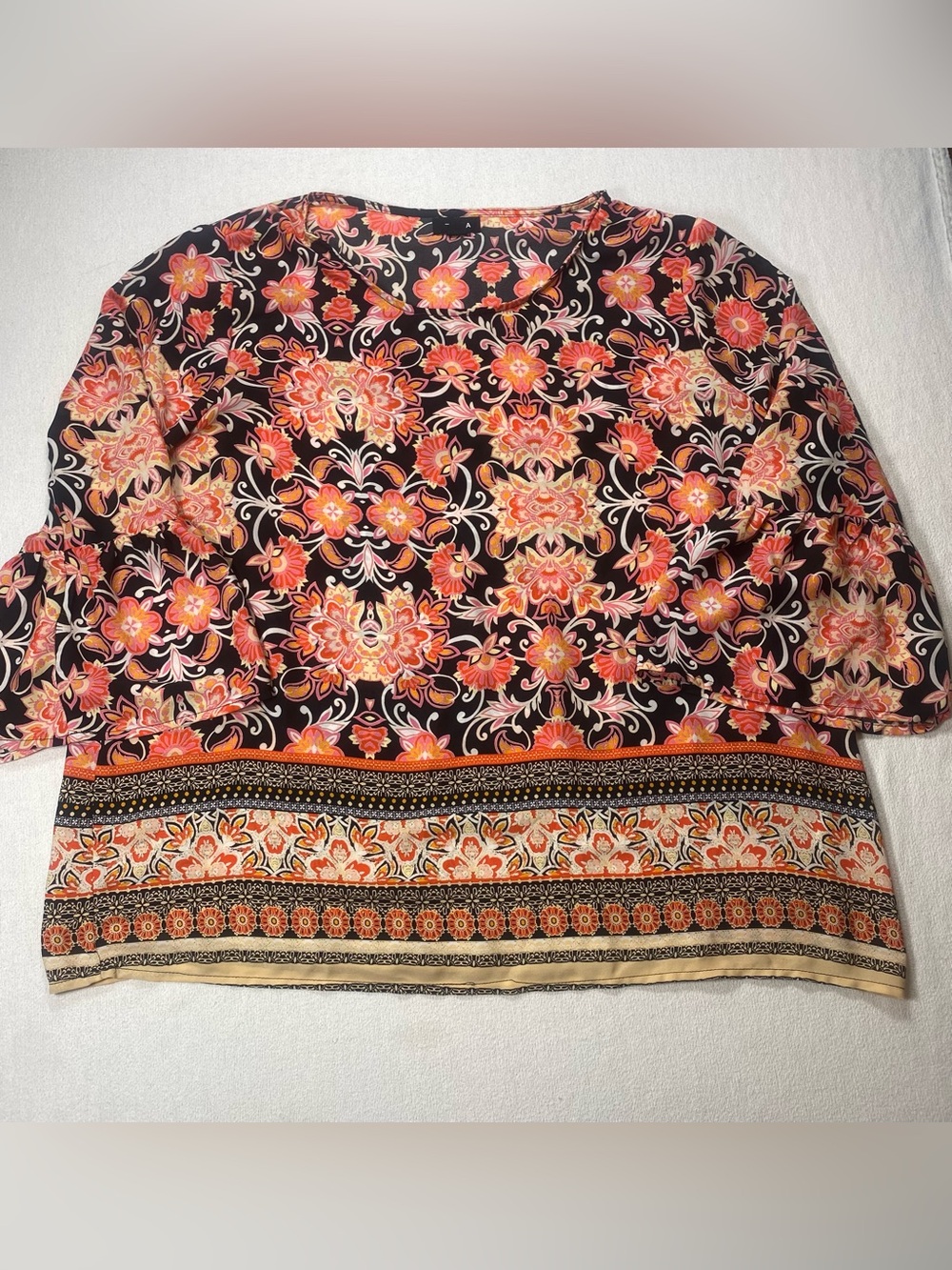 Tacera women’s floral XL blouse
